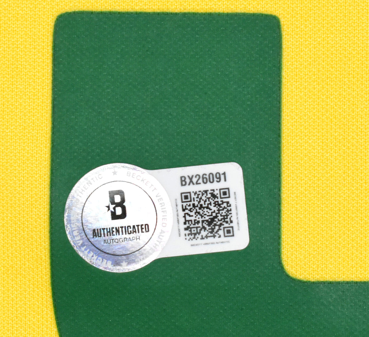 Ronaldo Autographed Brazil Home Soccer Jersey #9 - Beckett Holo *L