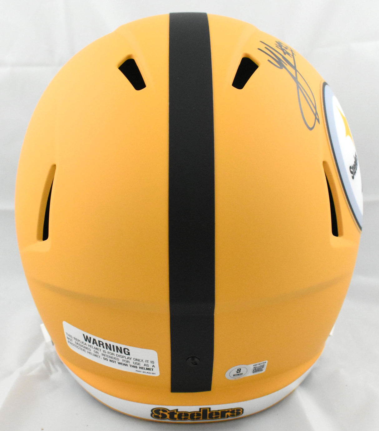 Jack Sawyer Autographed Steelers F/S Alt 2025 Speed Helmet - Beckett W Holo