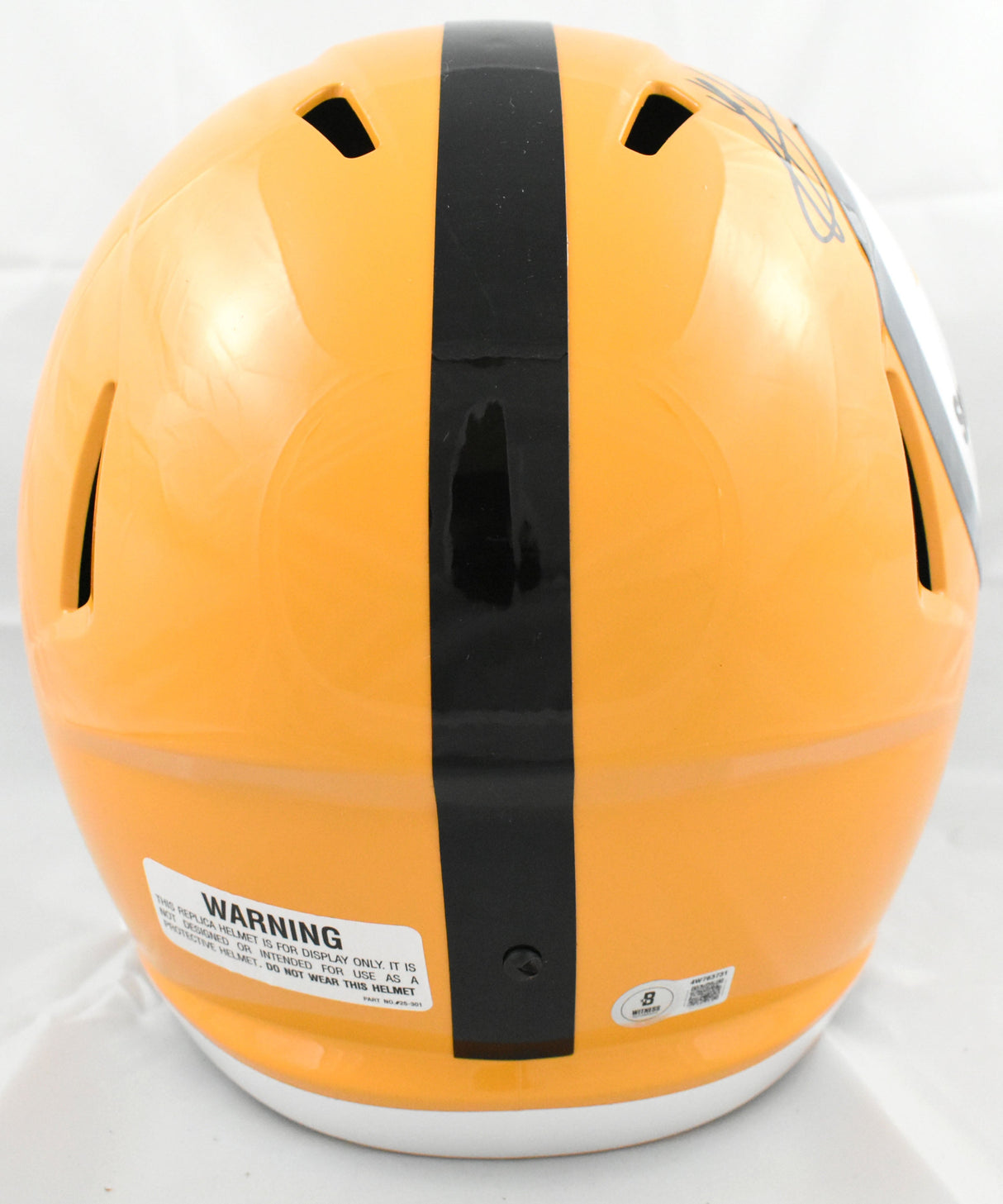 Jack Sawyer Signed Pittsburgh Steelers F/S Gold Speed Helmet - Beckett W Holo