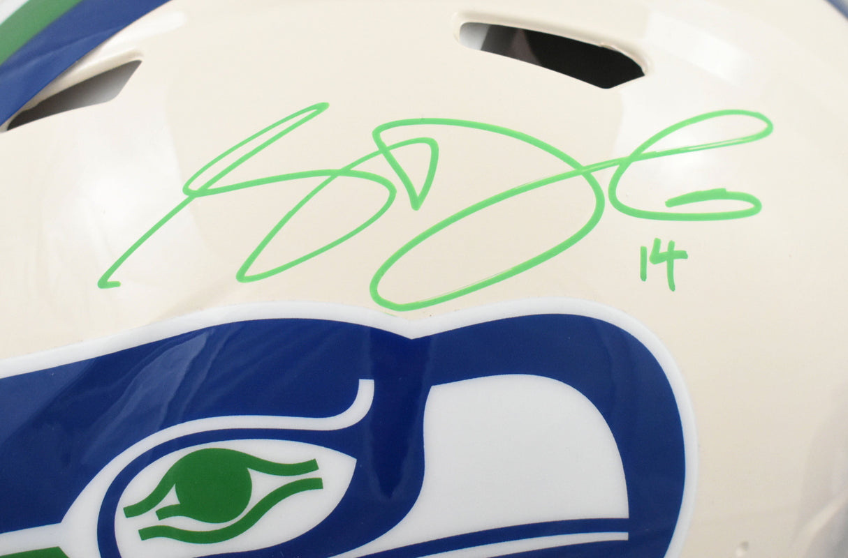 Sam Darnold Signed Seahawks F/S Retro Speed Authentic Helmet - Beckett W *Green
