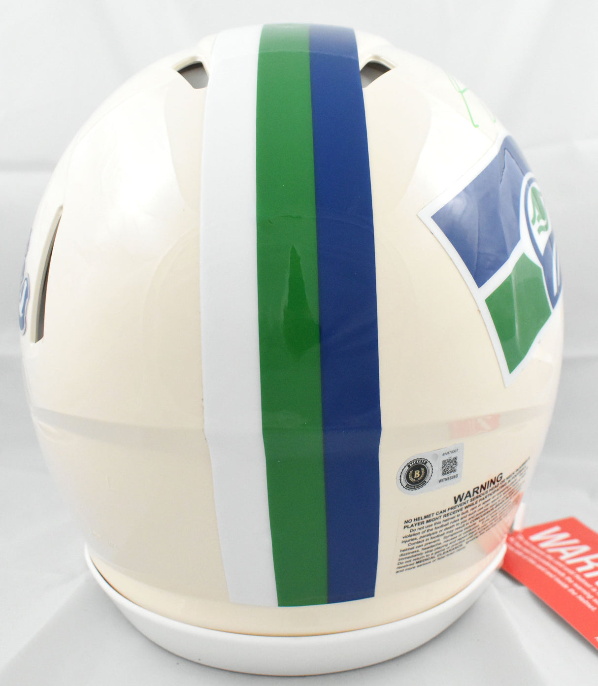 Sam Darnold Signed Seahawks F/S Retro Speed Authentic Helmet - Beckett W *Green