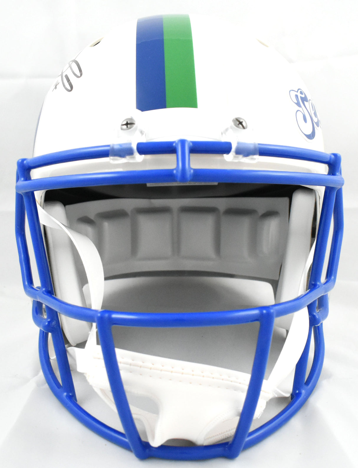 Sam Darnold Autographed Seattle Seahawks F/S Retro Speed Helmet - Beckett W Holo