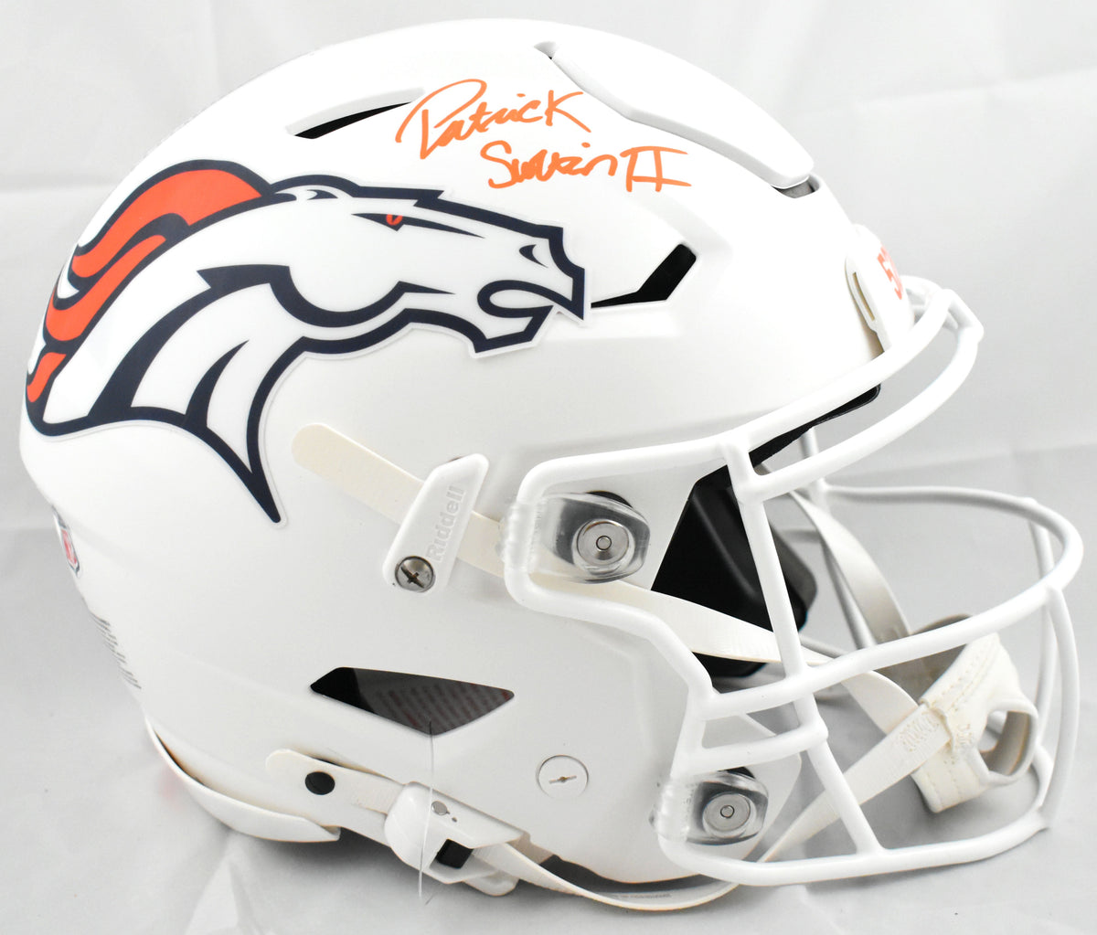 Patrick Surtain II Autographed Broncos F/S ALT 24 Speedflex Helmet - Beckett W