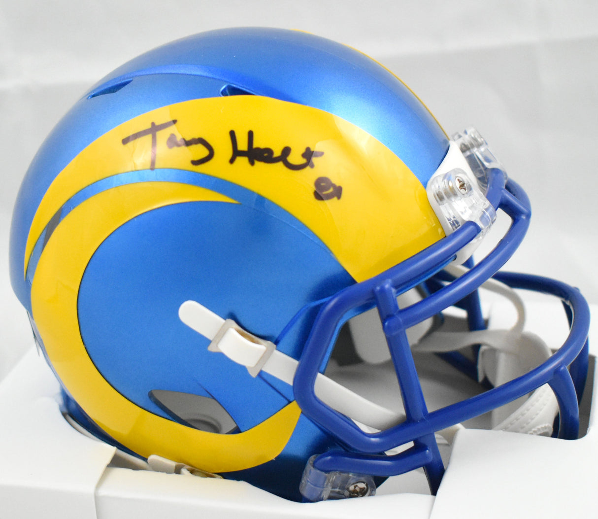Torry Holt Autographed Rams Speed Mini Helmet - Beckett W Hologram