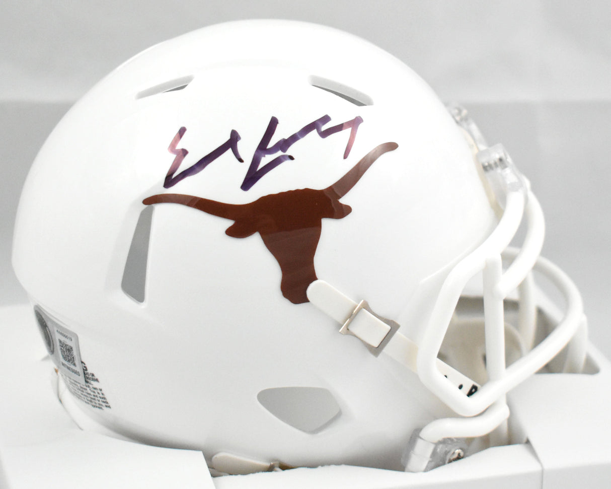 Earl Campbell Autographed Texas Longhorns Speed Mini Helmet - Beckett W Holo