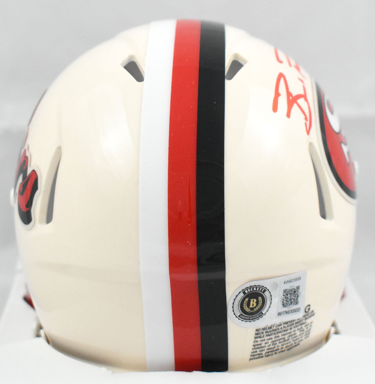 Brock Purdy Autographed 49ers Retro Speed Mini Helmet - Beckett W Holo