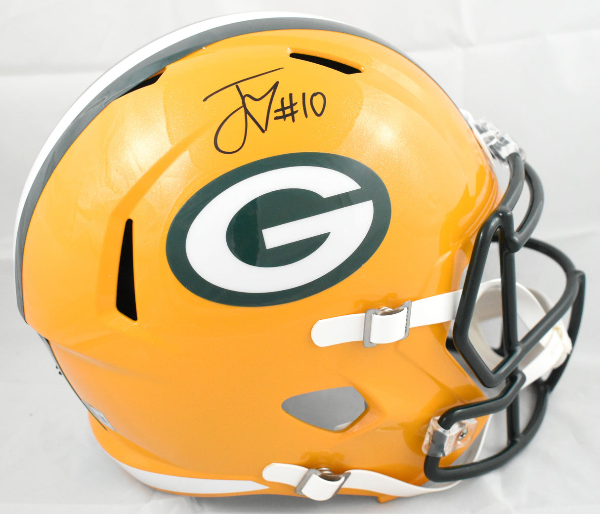 Jordan Love Autographed Green Bay Packers F/S Speed Helmet - Beckett W Hologram