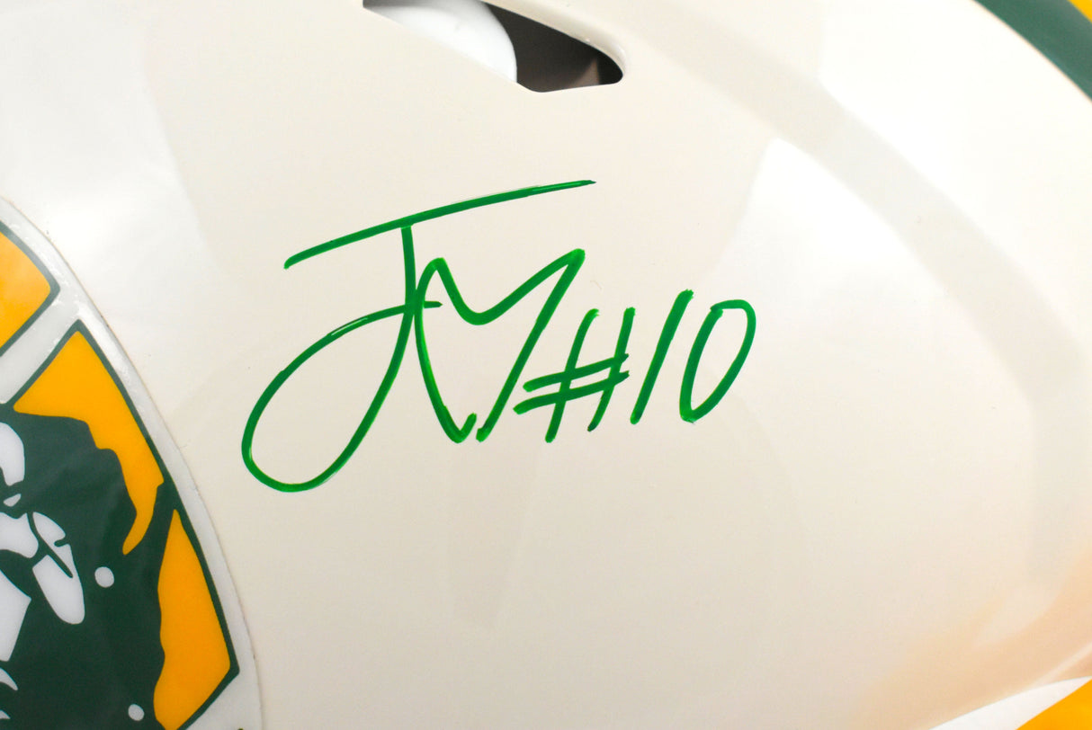 Jordan Love Autographed Packers F/S Retro Speed Authentic Helmet- Beckett W Holo