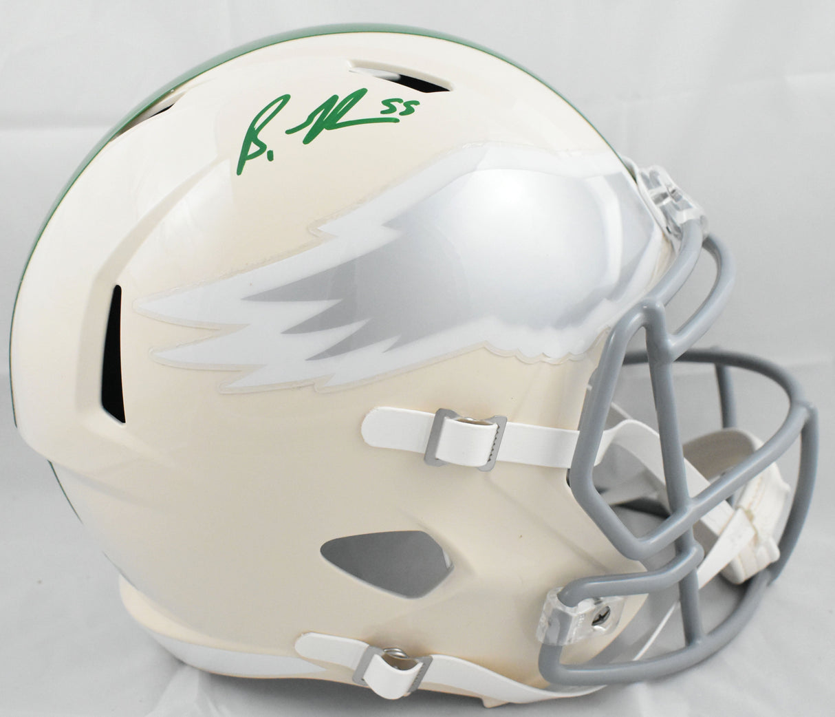 Brandon Graham Autographed Eagles F/S Retro Speed Helmet - Beckett W Holo