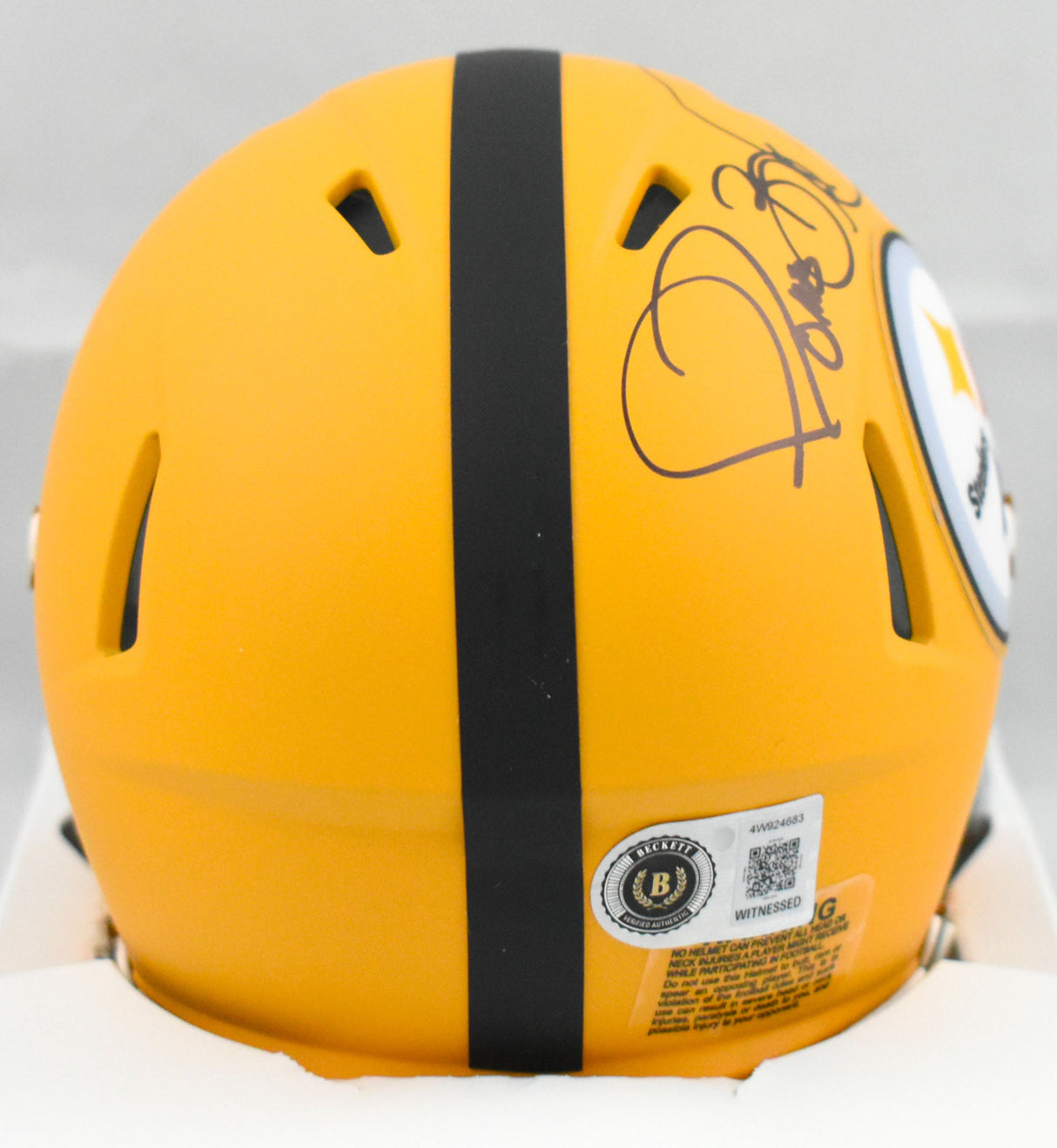Jerome Bettis Autographed Pittsburgh Steelers Alt Speed Mini Helmet - Beckett W
