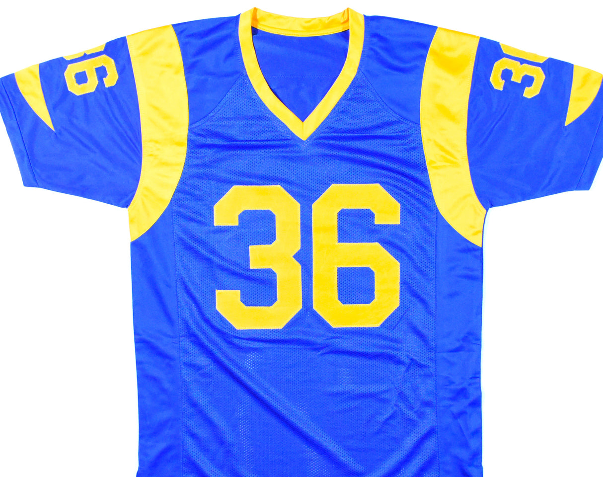 Jerome Bettis Autographed Blue Pro Style Jersey - Beckett W Hologram