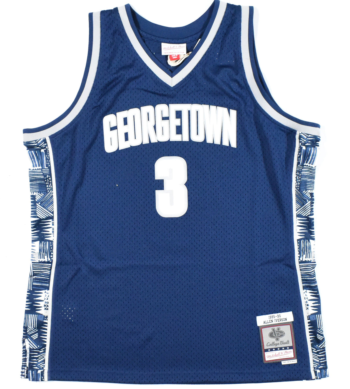 Allen Iverson Autographed Mitchell & Ness Georgetown Jersey - Beckett W Hologram