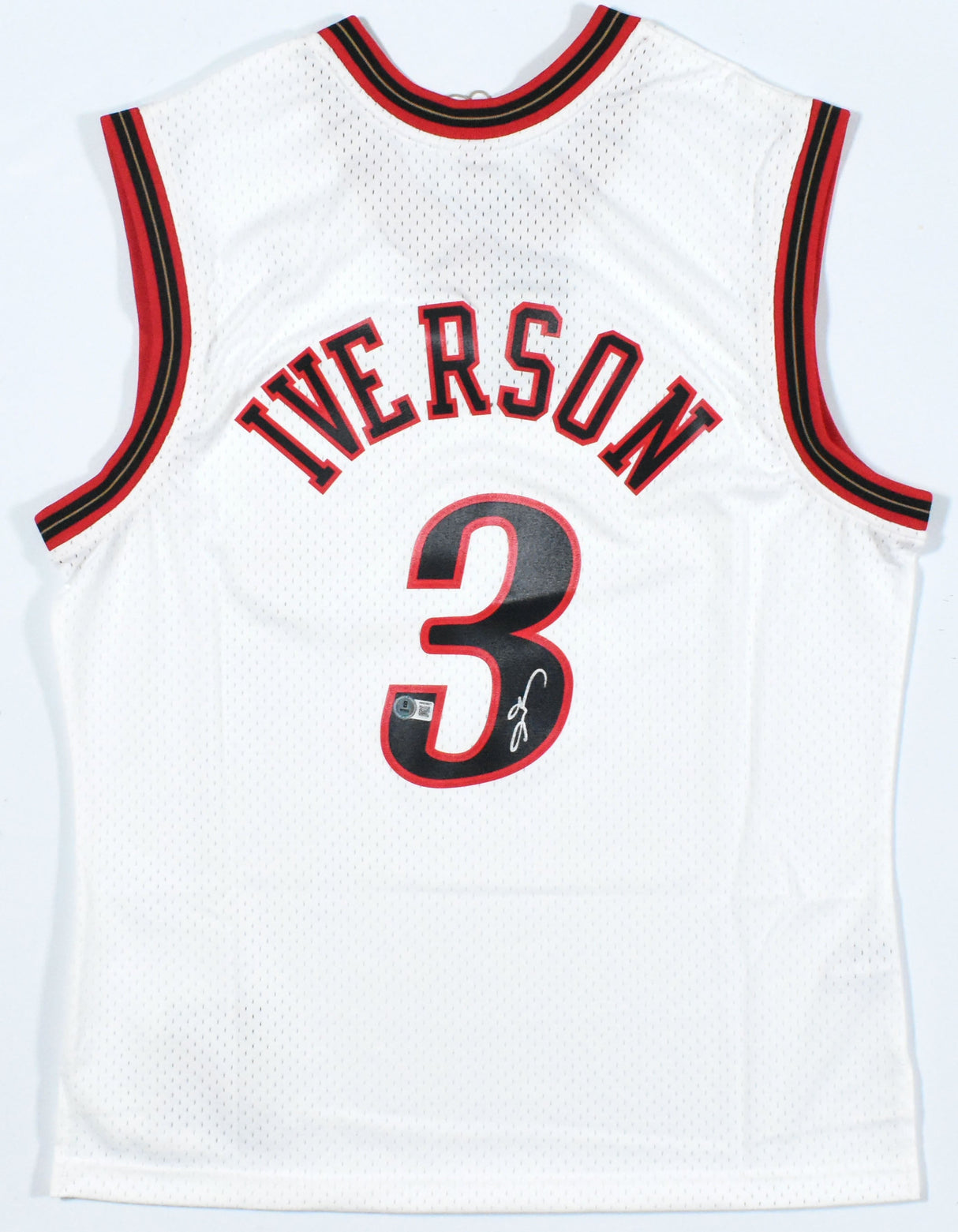 Allen Iverson Autographed 76ers Mitchell & Ness Jersey - Beckett W Hologram