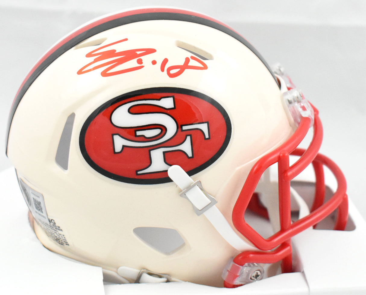 Eddie Pineiro Autographed 49ers Retro Speed Mini Helmet - Beckett W Hologram