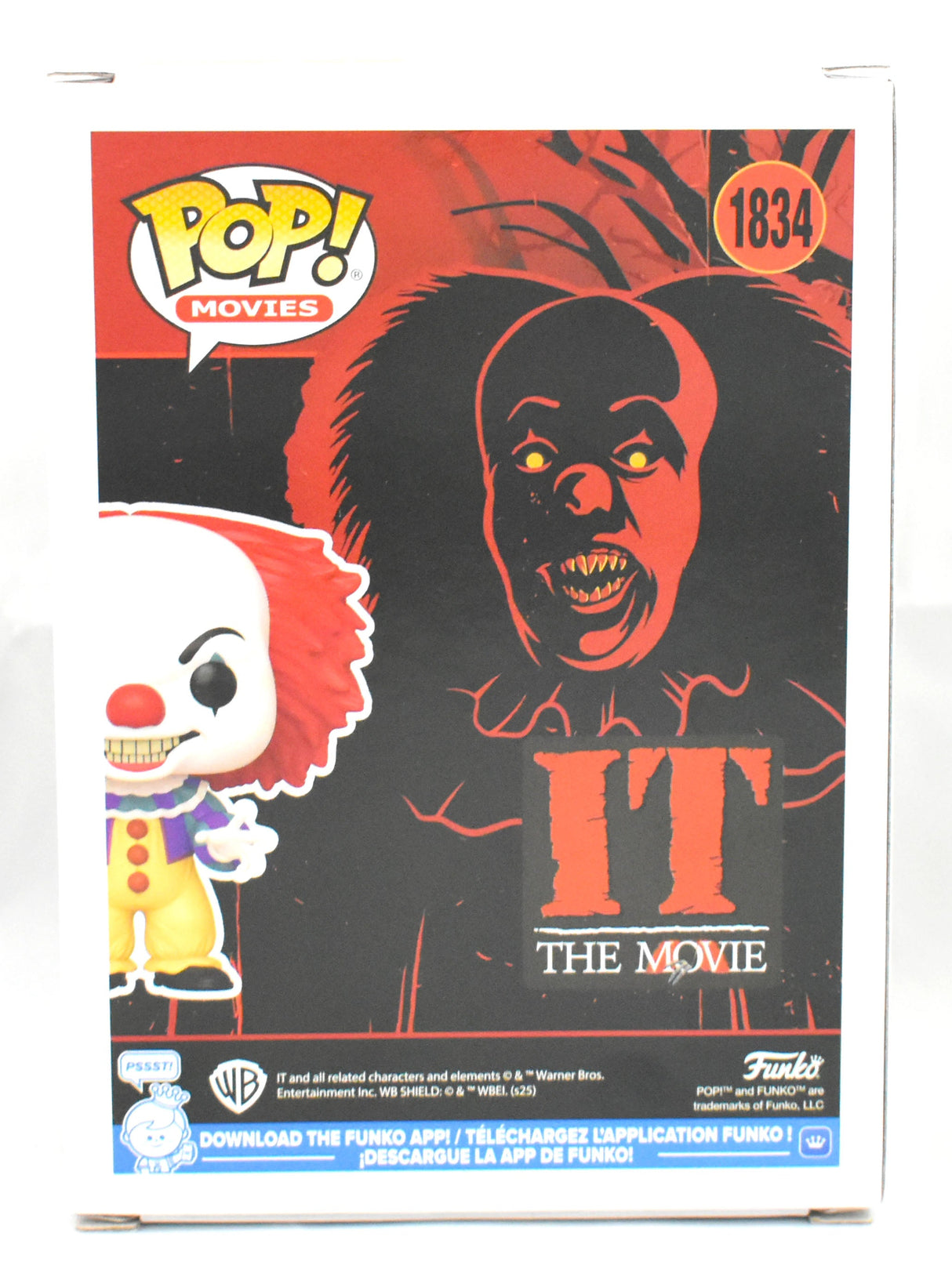 Tim Curry Autographed Pennywise IT the Movie Funko Pop #1834 - Beckett W Holo