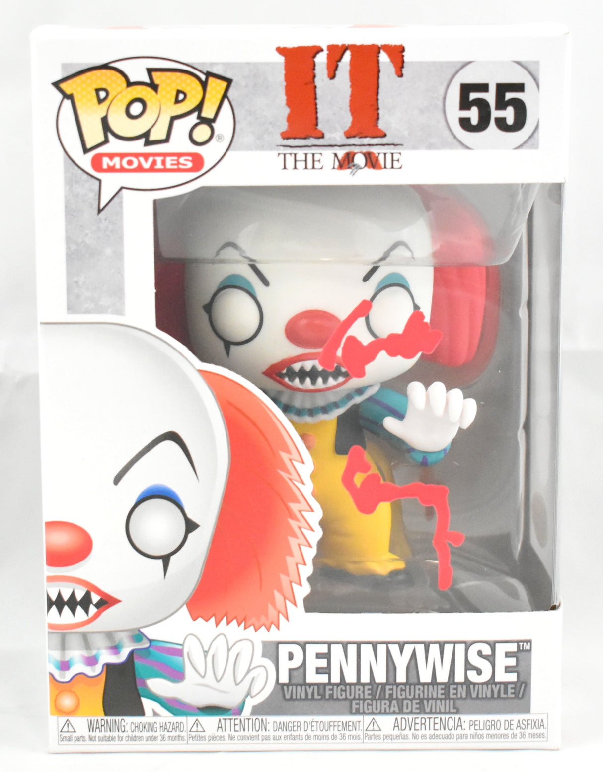 Tim Curry Autographed Pennywise IT the Movie Funko Pop #55 - Beckett W