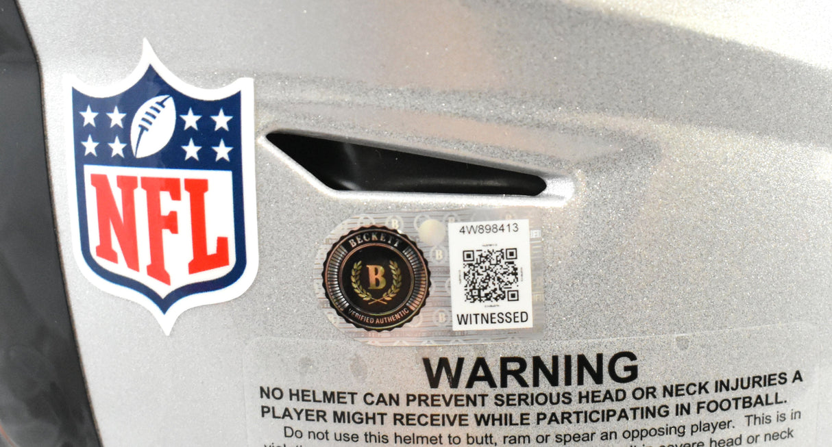 Ashton Jeanty Autographed Las Vegas Raiders F/S Speedflex Helmet- Beckett W Holo