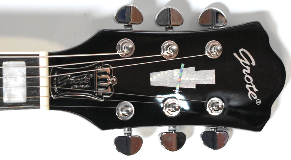 Michael J. Fox Autographed Back to the Future Grote Guitar #6-Beckett W Hologram