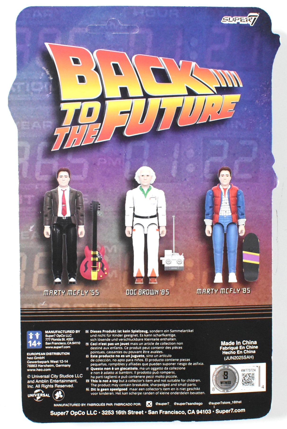 Michael J. Fox Signed Super 7 Back to the Future Marty McFly 85 Action Figure
