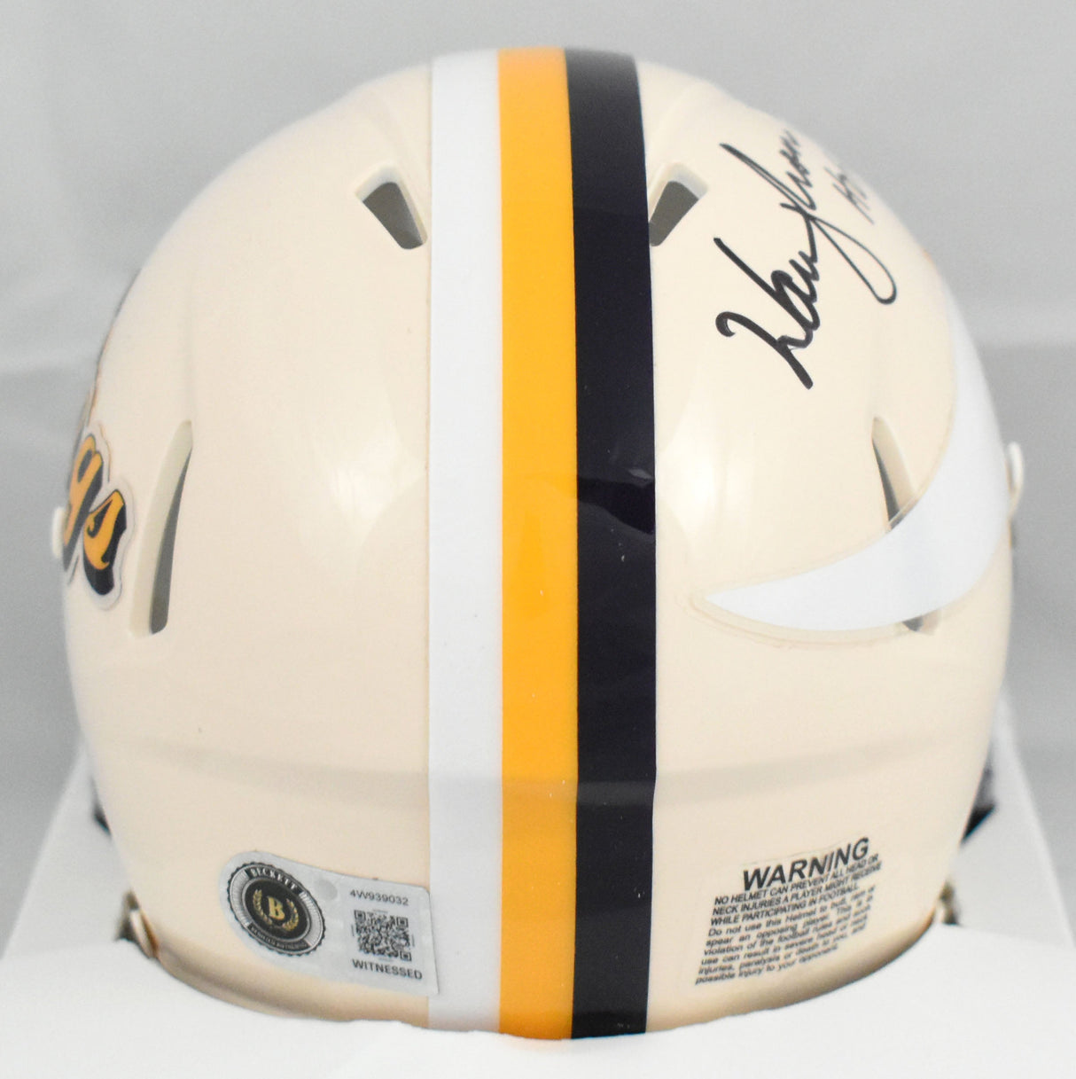 Warren Moon Autographed Vikings Retro Speed Mini Helmet HOF - Beckett W Holo