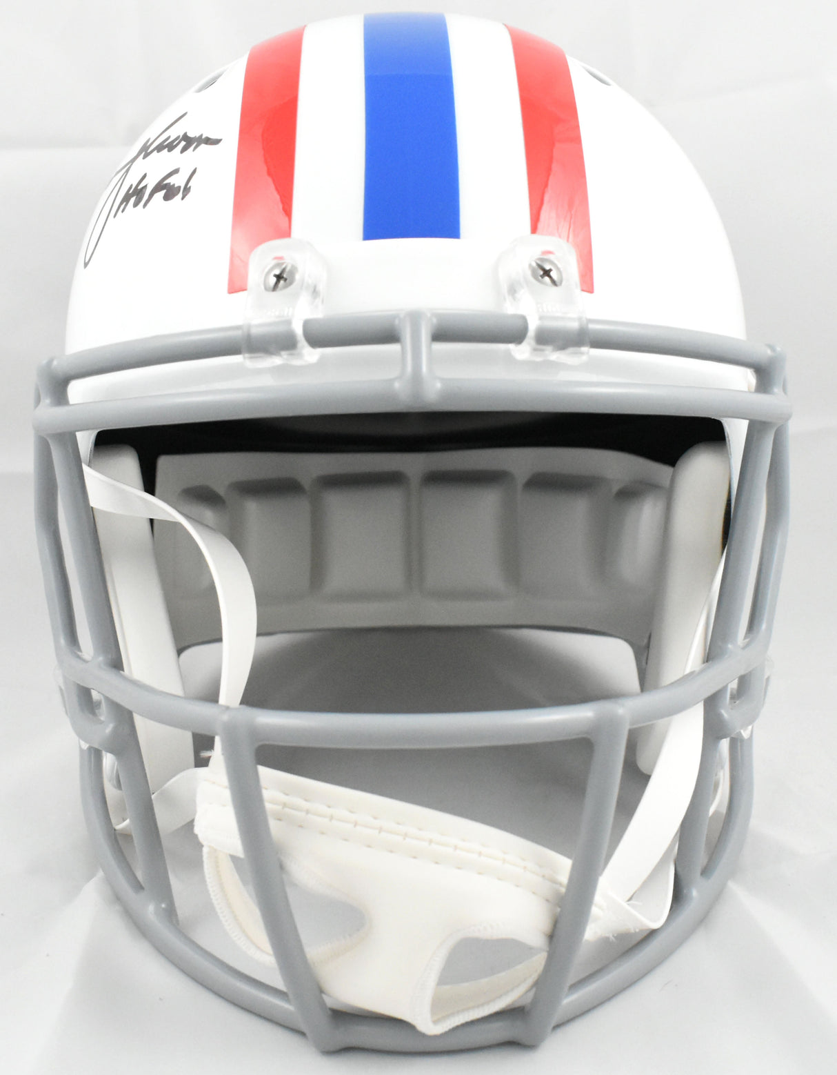 Warren Moon Autographed Houston Oilers F/S 75-80 Speed Helmet HOF-Beckett W Holo