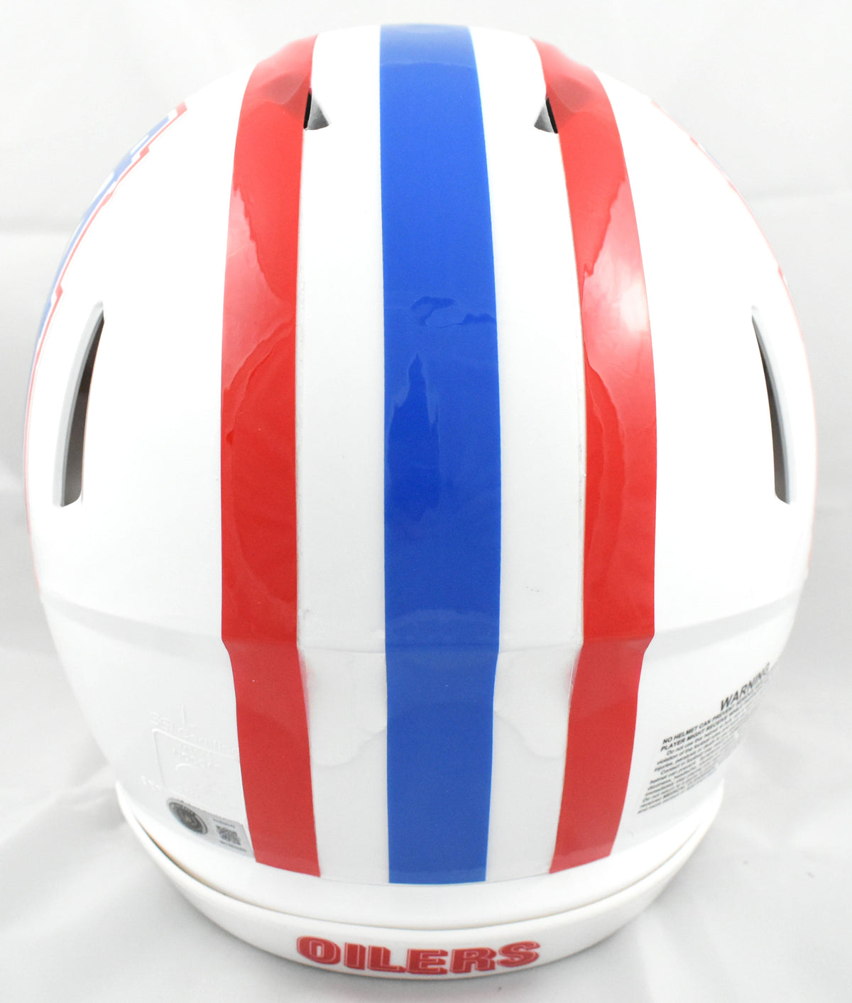Warren Moon Autographed Oilers F/S Speed Authentic Helmet HOF - Beckett W Holo