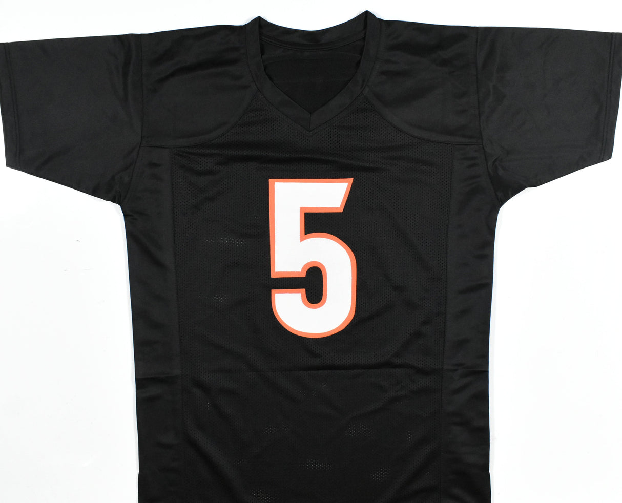 Tee Higgins Autographed Black Pro Style Jersey - Beckett Hologram
