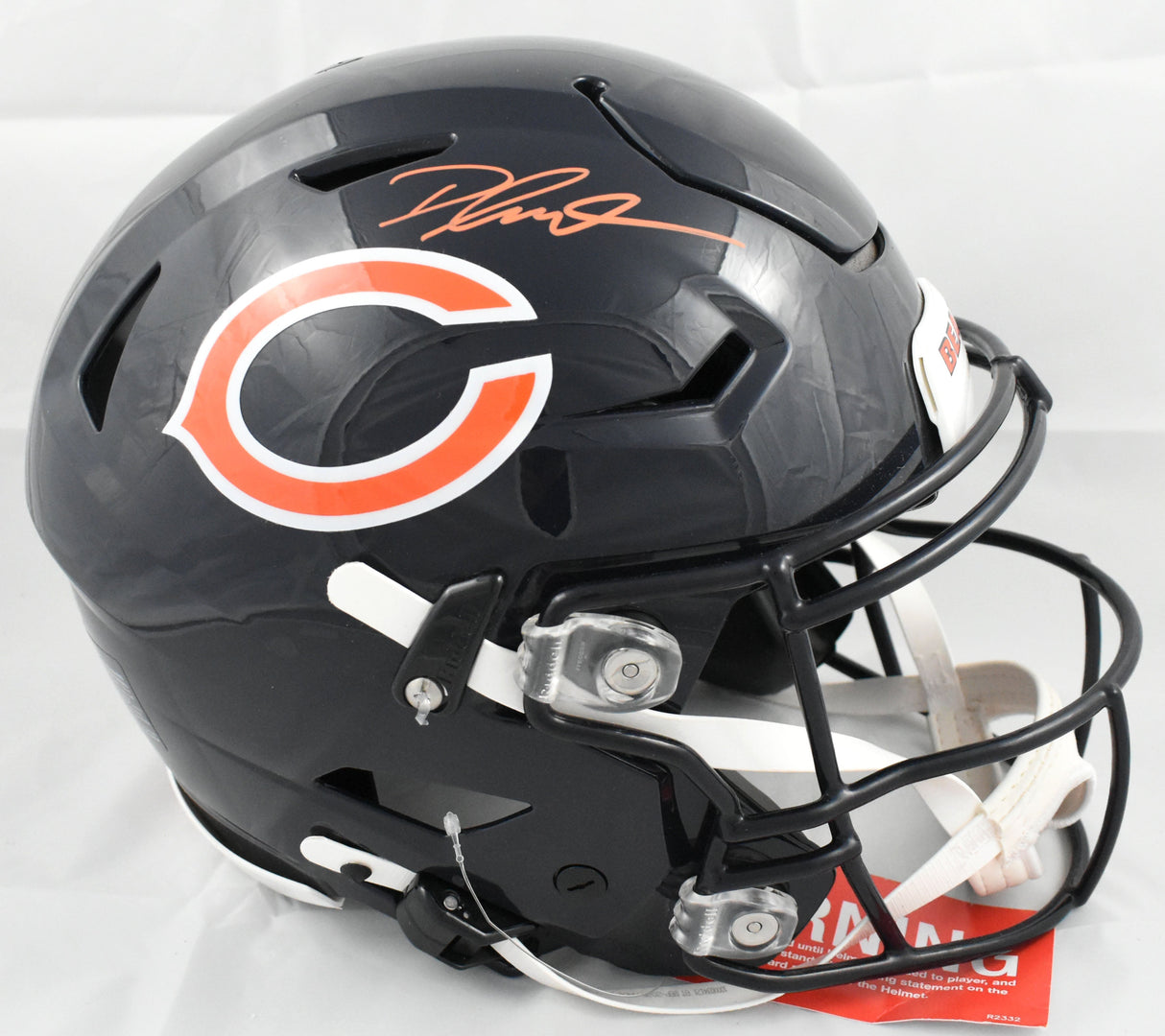 D'Andre Swift Autographed Chicago Bears F/S Speedflex Helmet - Beckett Hologram