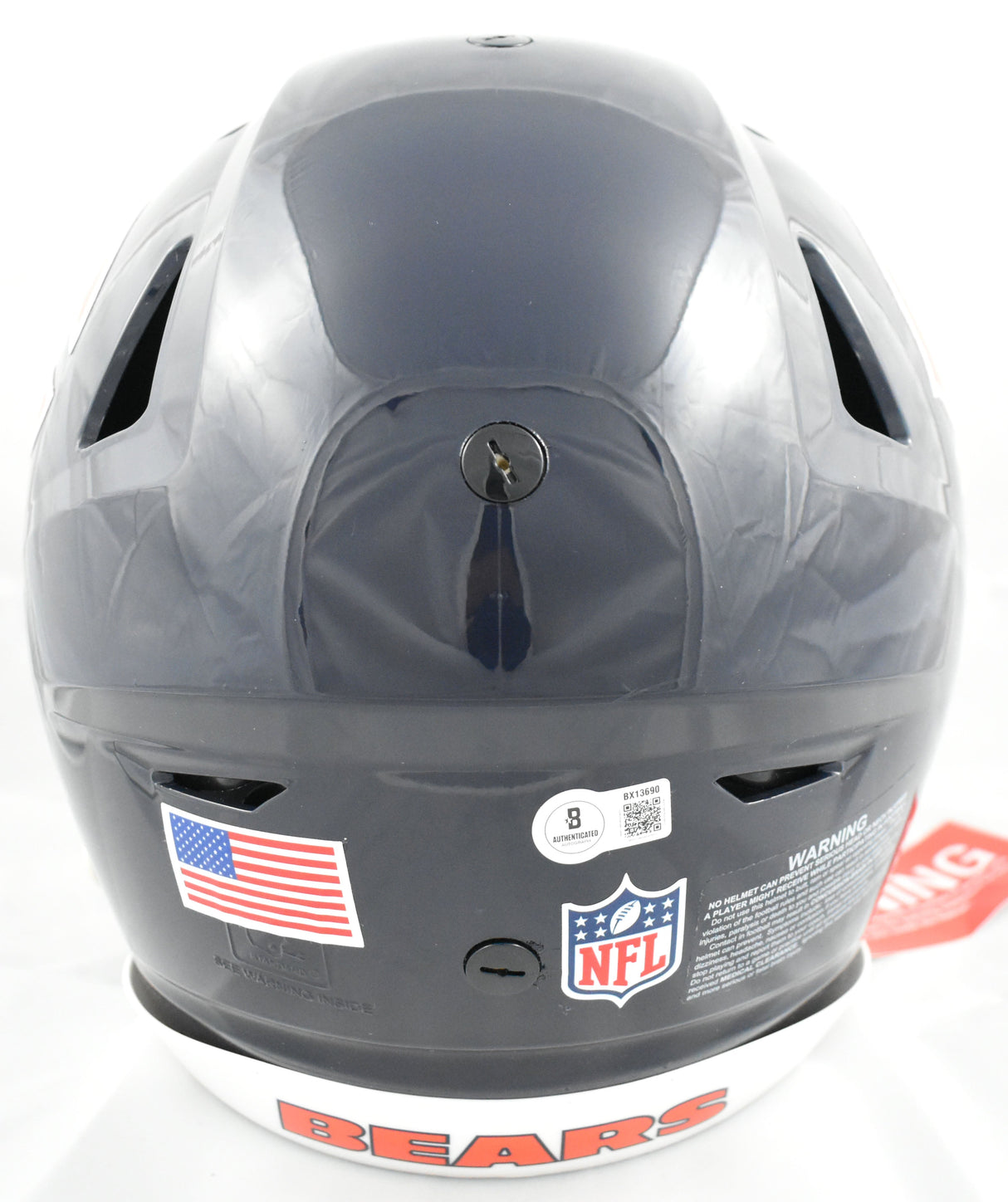 D'Andre Swift Autographed Chicago Bears F/S Speedflex Helmet - Beckett Hologram