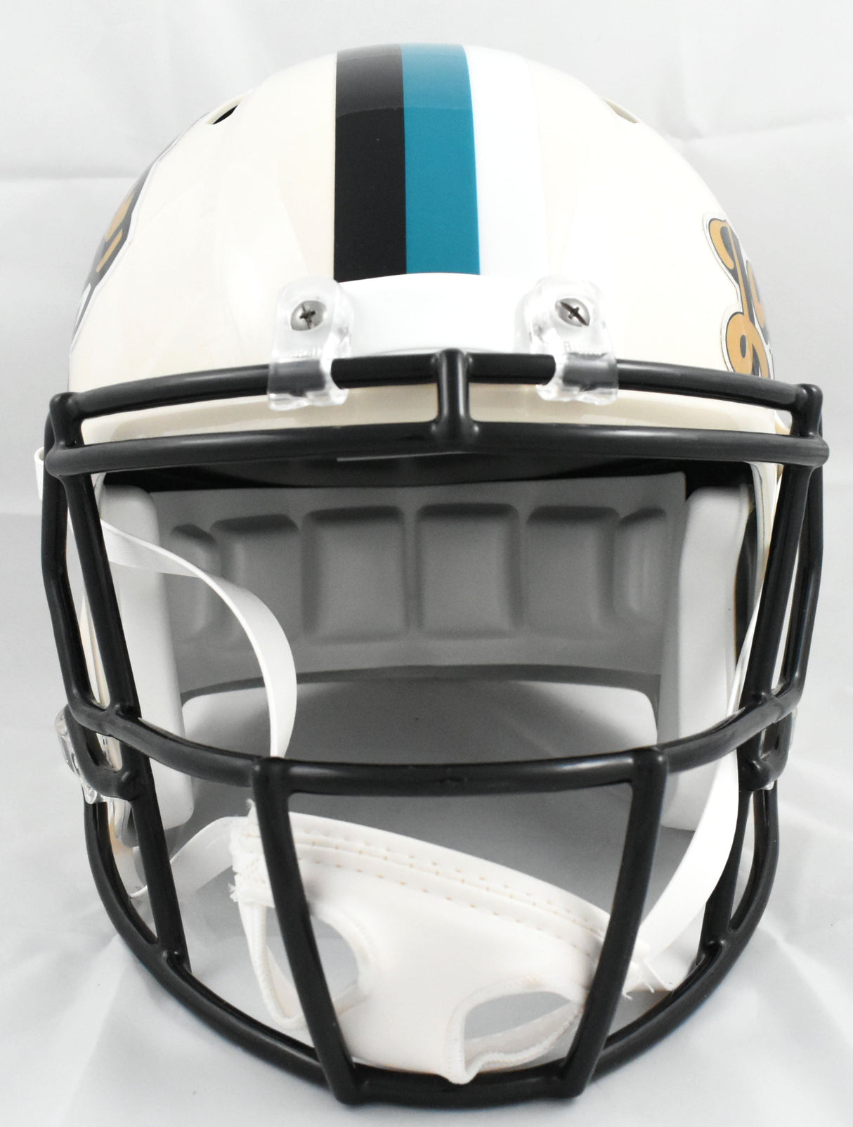 Travis Hunter Signed Jacksonville Jaguars F/S Retro Speed Helmet-Beckett W Holo