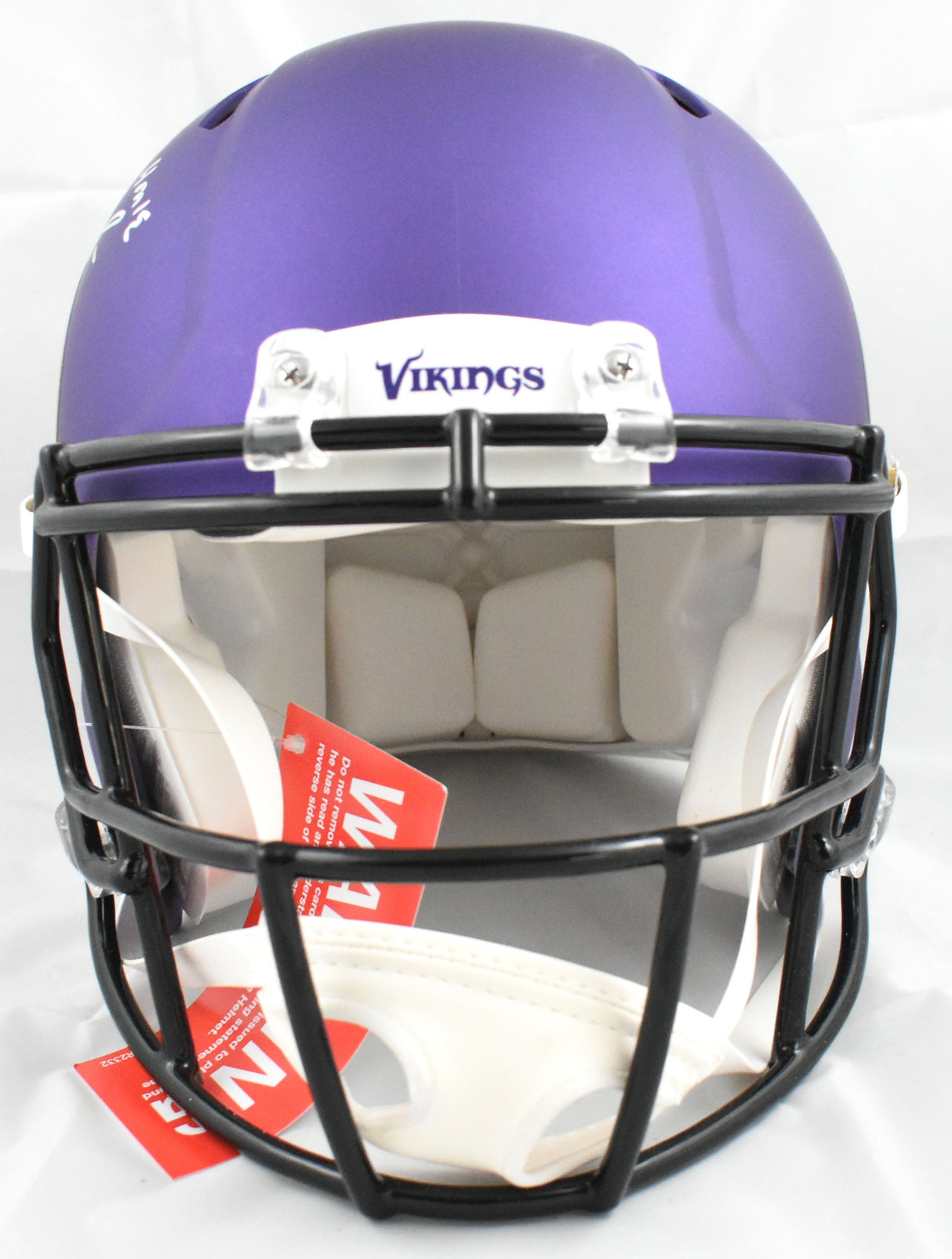 Randy Moss Signed Vikings F/S Speed Authentic Straight Cash Helmet - Beckett W