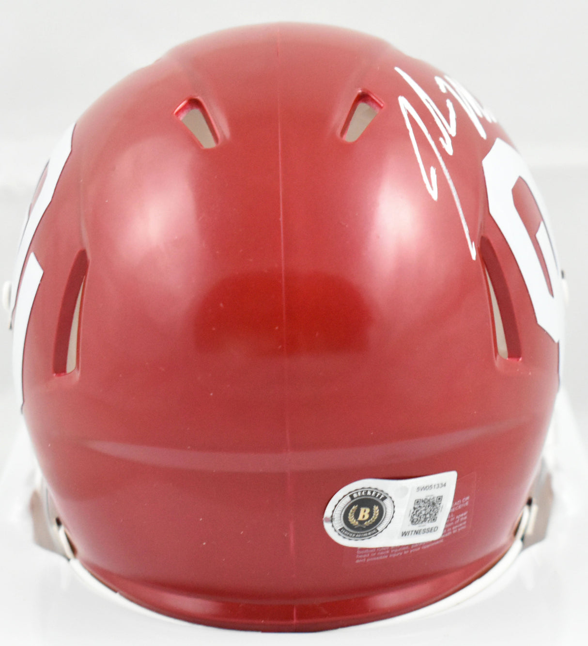 John Mateer Autographed Oklahoma Sooners Speed Mini Helmet - Beckett W Hologram
