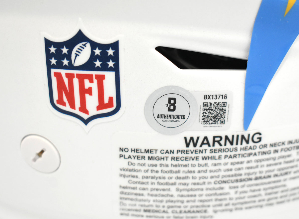 LaDainian Tomlinson Autographed Chargers F/S Speedflex Helmet - Beckett Holo