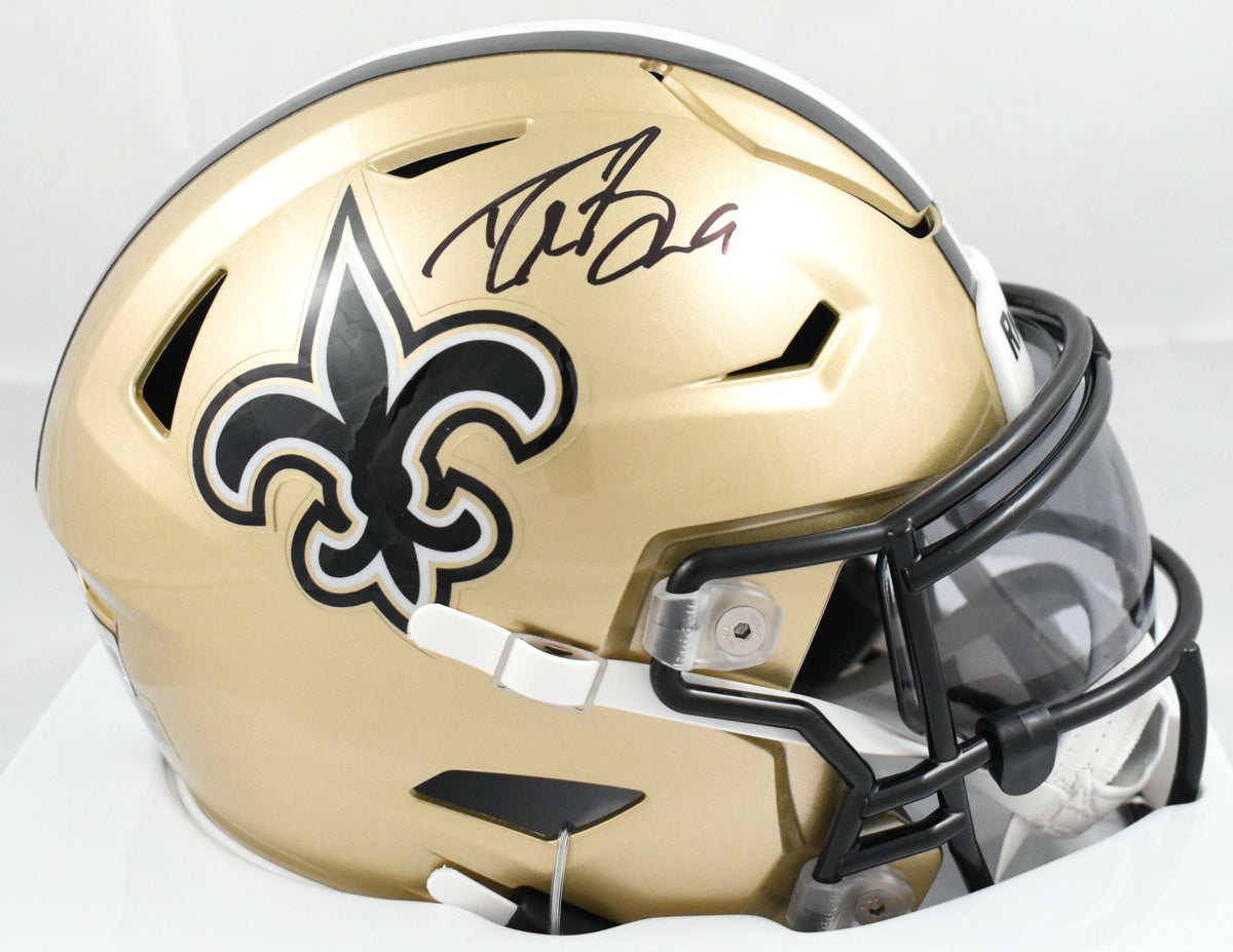Drew Brees Signed New Orleans Saints Mid-Size SpeedFlex Helmet - Beckett W Holo