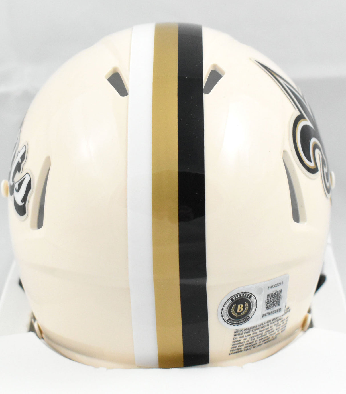 Drew Brees Autographed New Orleans Saints Retro Speed Mini Helmet Beckett W Holo