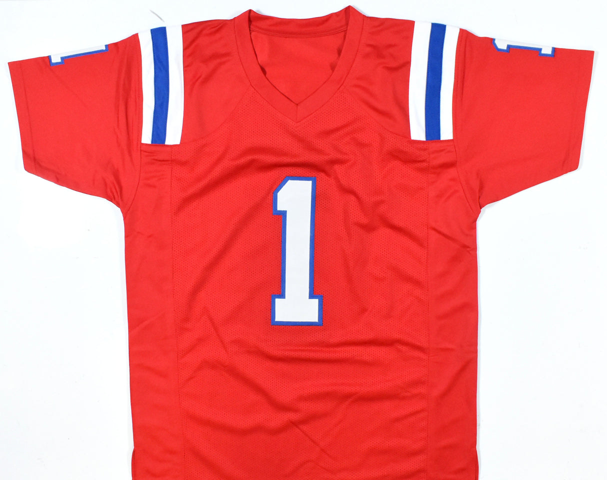 A.J. Brown Autographed Red Pro Style Jersey - Beckett W Hologram