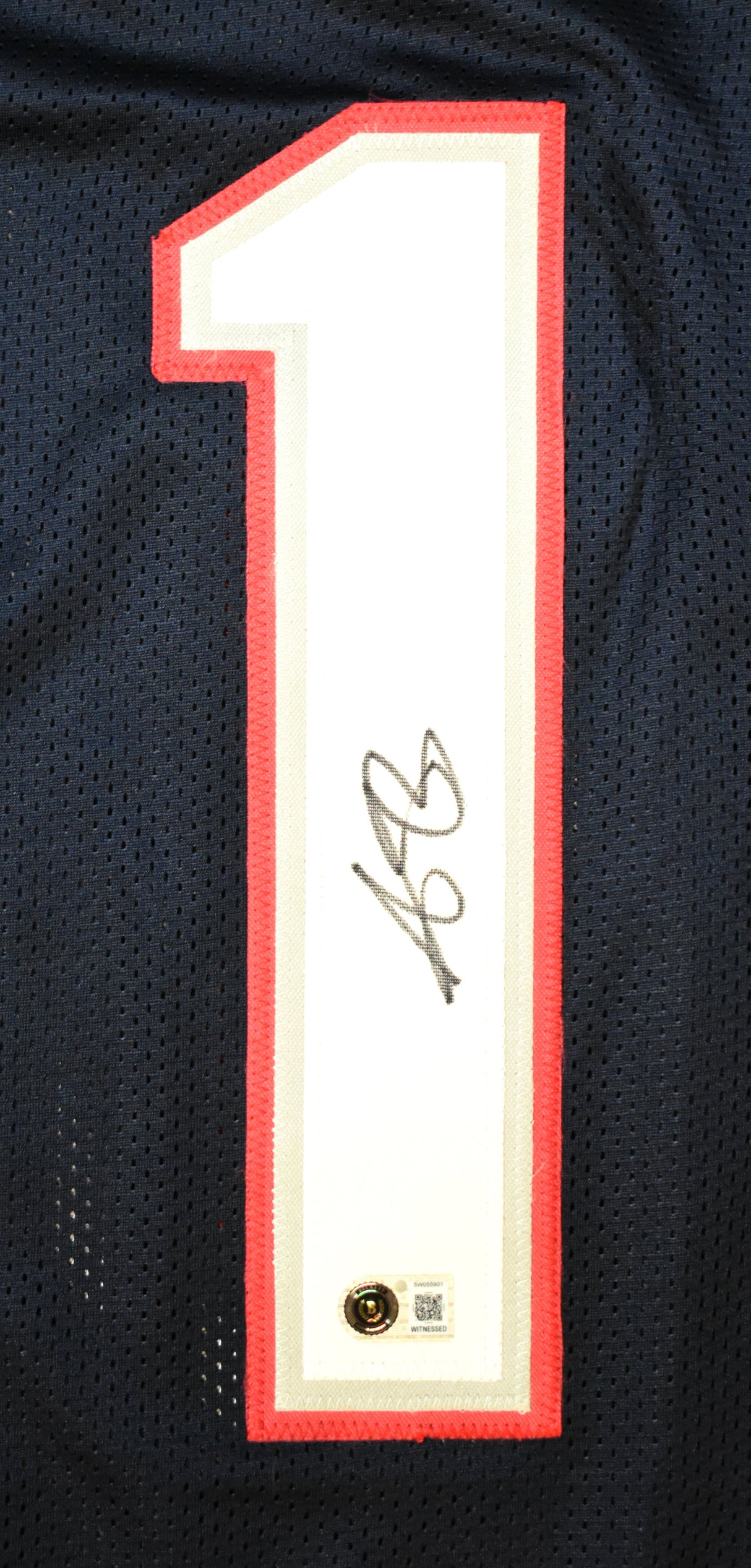 A.J. Brown Autographed Blue Pro Style Jersey - Beckett W Hologram