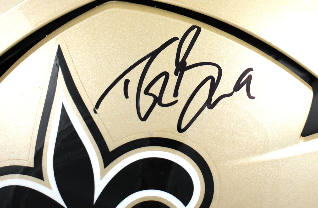 Drew Brees Autographed New Orleans Saints F/S Axiom Helmet- Beckett W Hologram