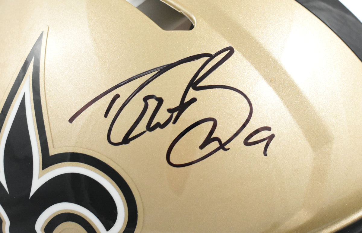 Drew Brees Autographed New Orleans Saints F/S Speed Authentic Helmet- Beckett W