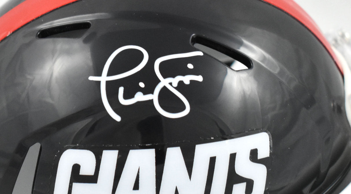 Phil Simms Autographed New York Giants 80-99 Speed Mini Helmet - Beckett W Holo