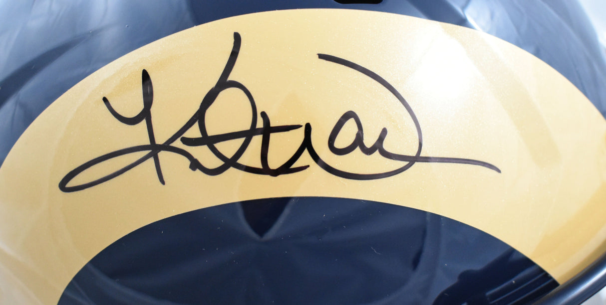 Kurt Warner Autographed St. Louis Rams F/S 00-16 Speed Helmet - Beckett W Holo