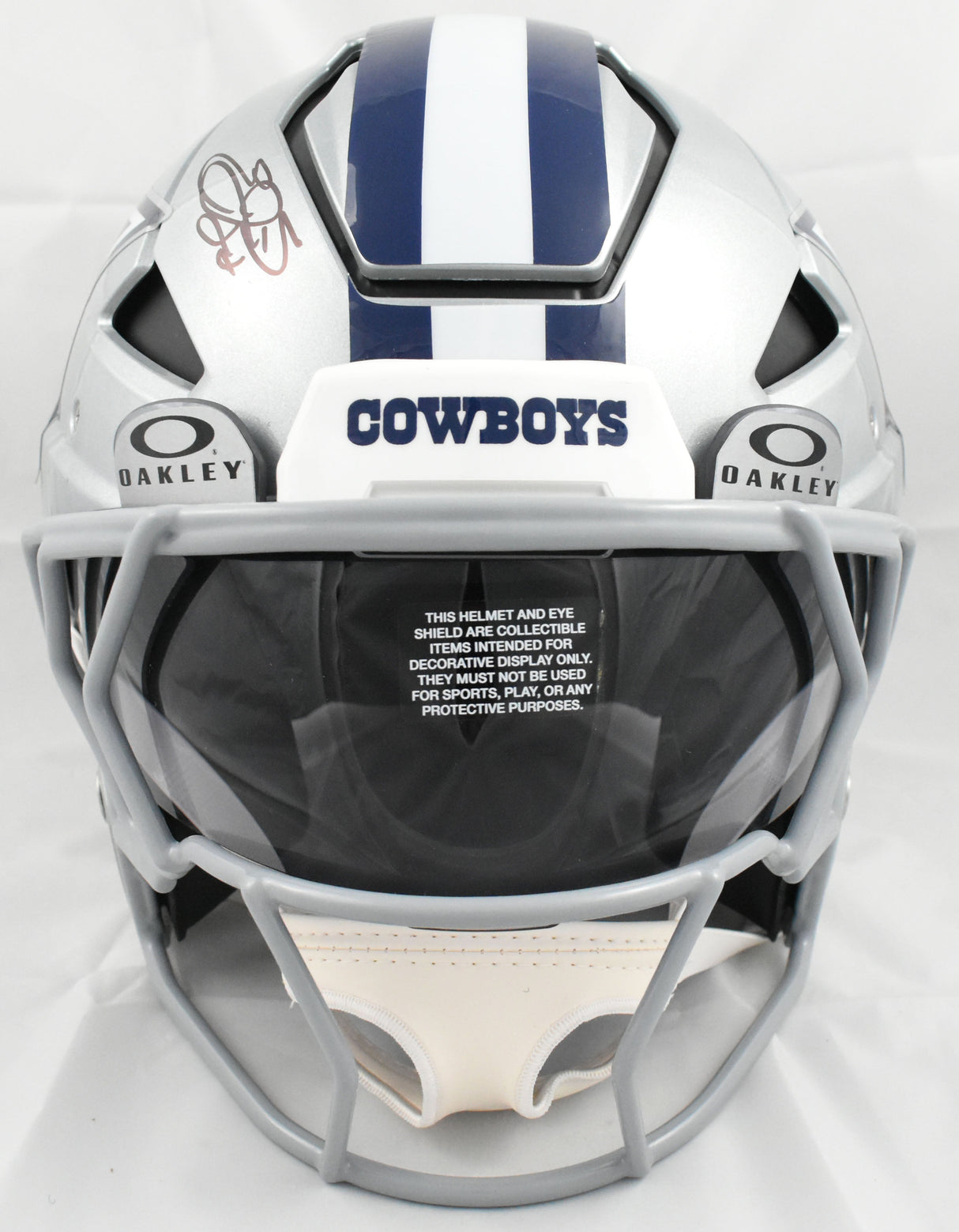 Emmitt Smith Autographed Dallas Cowboys F/S Axiom Helmet - Beckett W Hologram