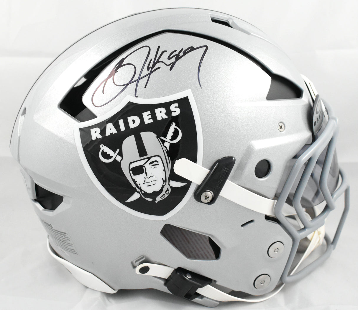 Bo Jackson Autographed Las Vegas Raiders F/S Axiom Helmet - Beckett W Hologram