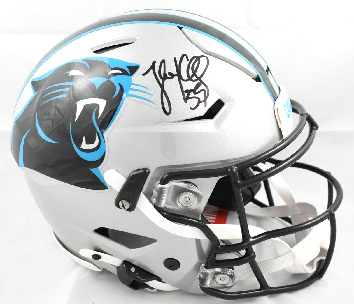 Luke Kuechly Autographed Carolina Panthers F/S Speedflex Helmet - Beckett W Holo