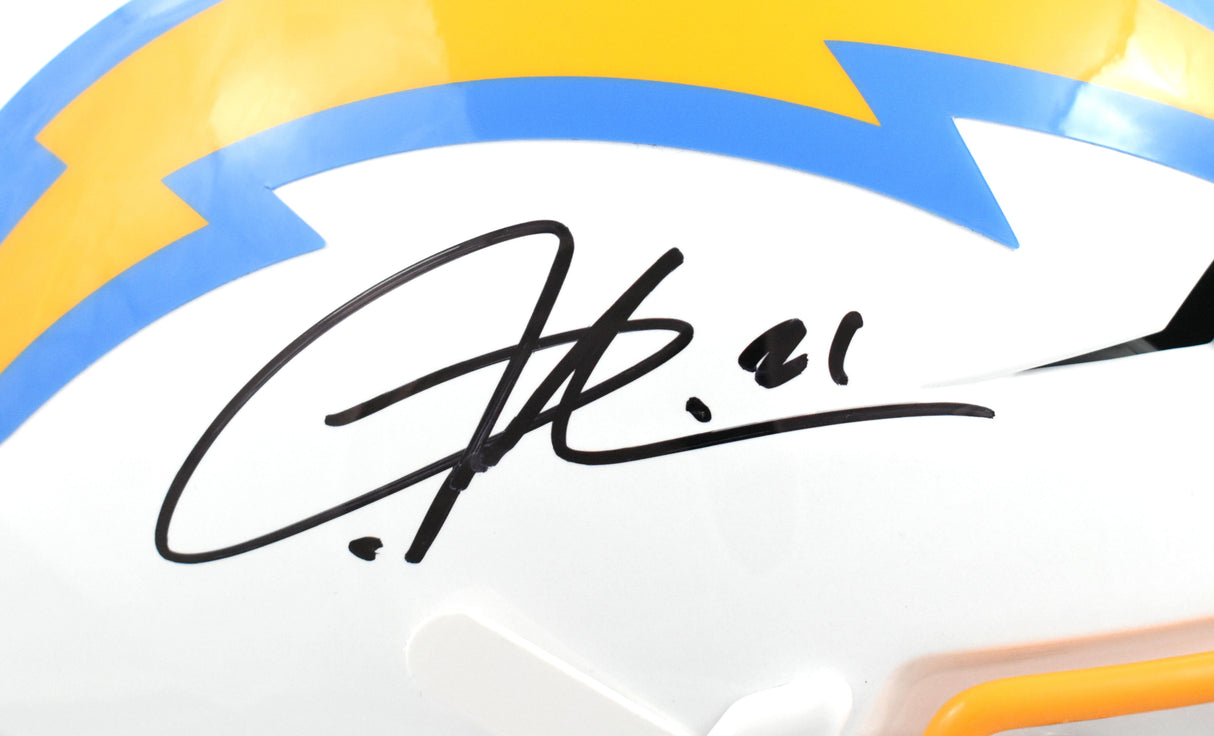 LaDainian Tomlinson Autographed Chargers F/S Speedflex Helmet - Beckett W Holo