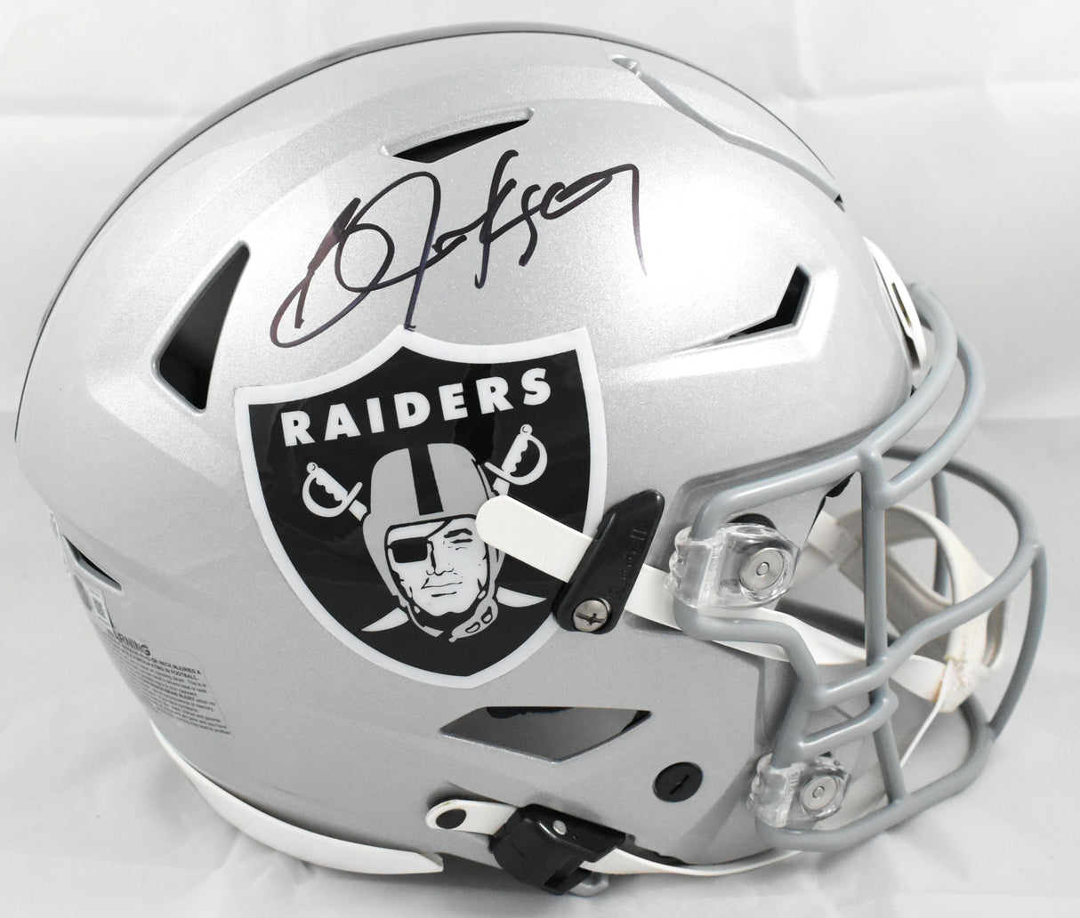 Bo Jackson Autographed Raiders F/S Speedflex Helmet - Beckett W Hologram