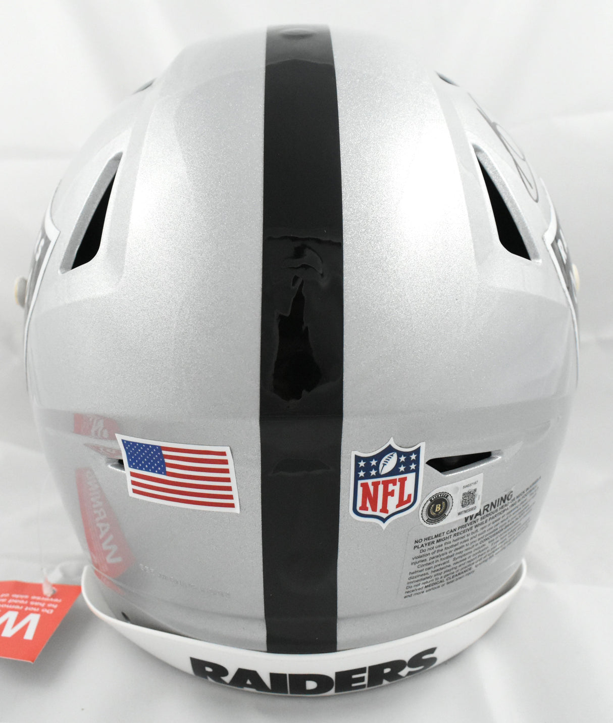 Bo Jackson Autographed Raiders F/S Speedflex Helmet - Beckett W Hologram