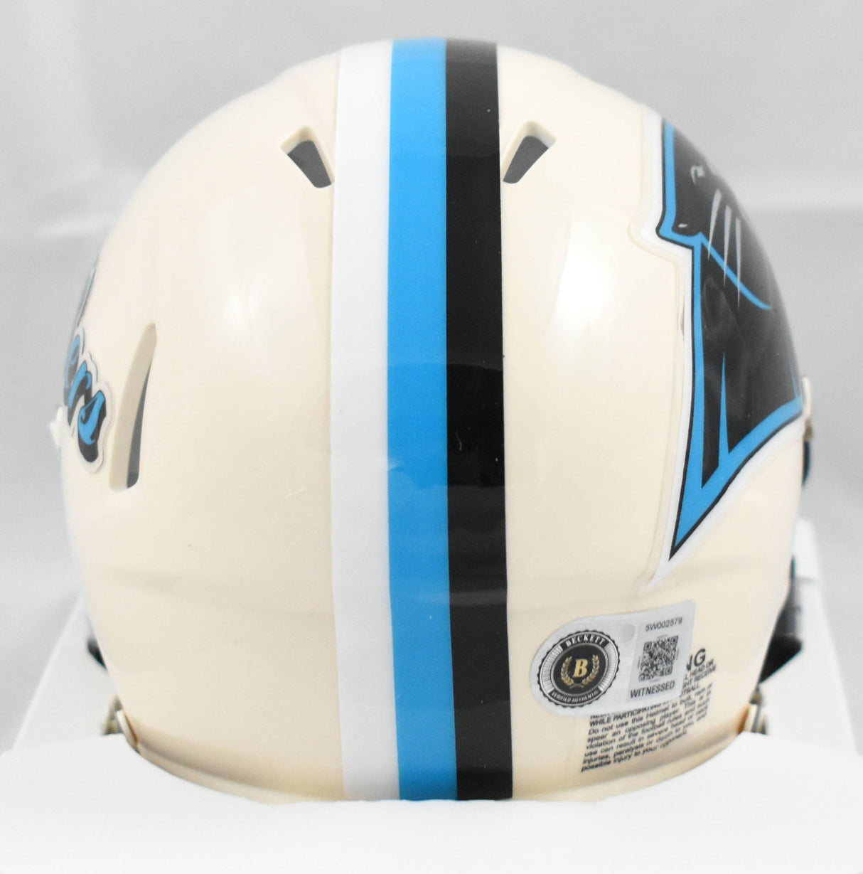 Luke Kuechly Autographed Carolina Panthers Retro Speed Mini Helmet - Beckett W