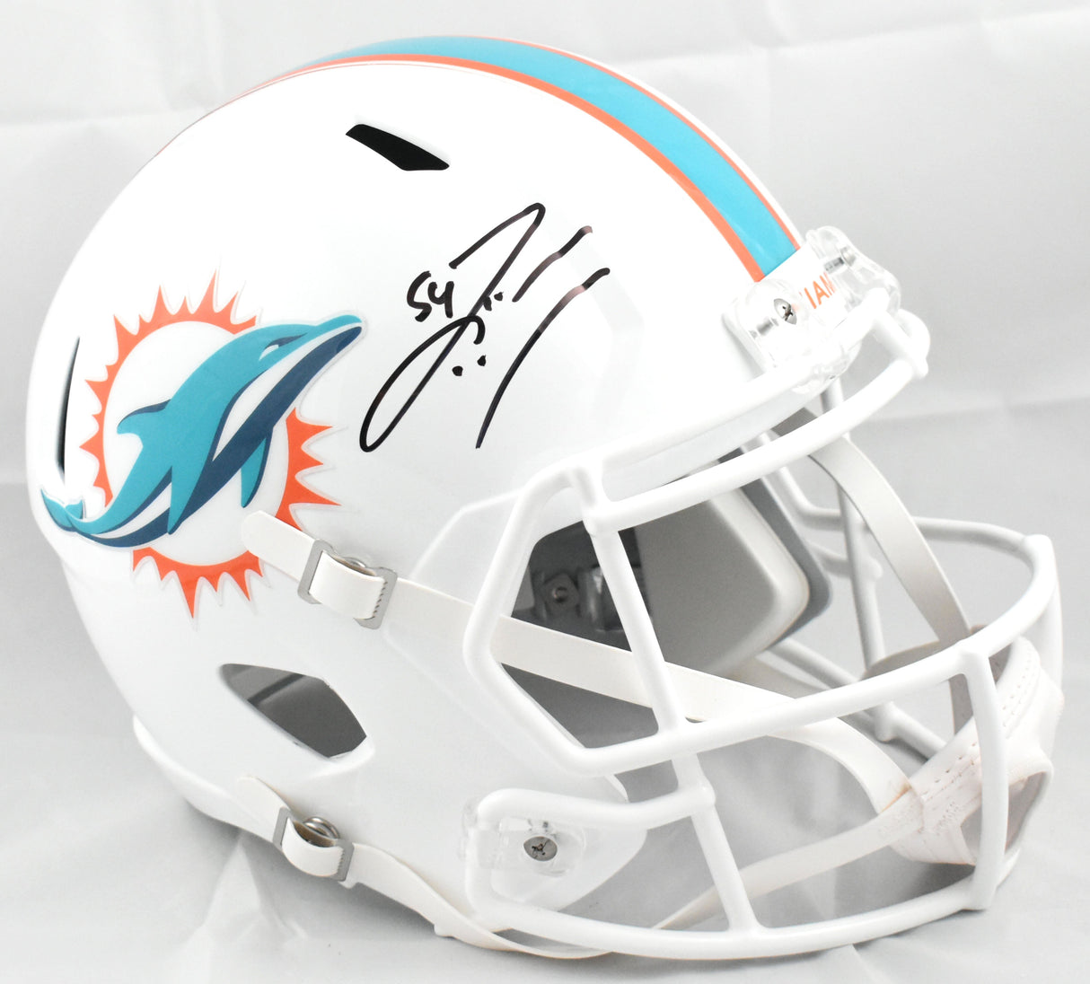 Zach Thomas Autographed Miami Dolphins F/S Speed Helmet - Beckett W Hologram