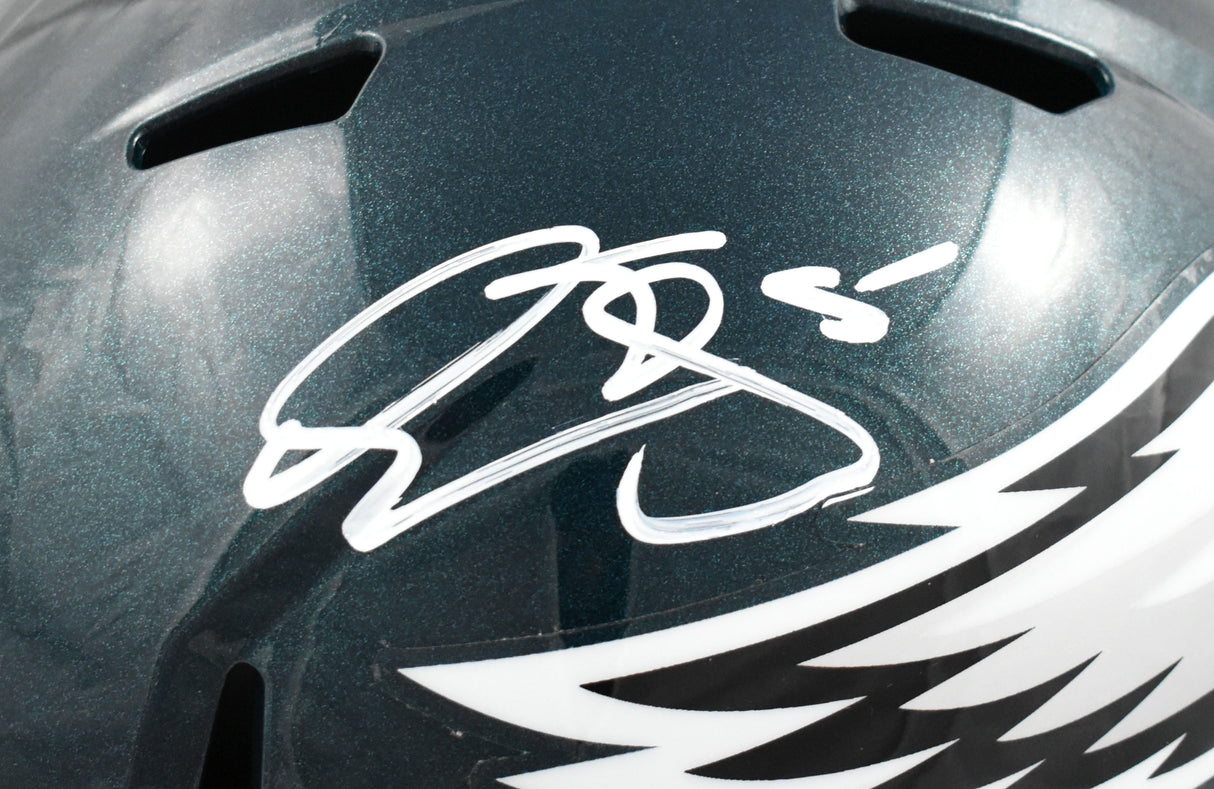 Donovan McNabb Autographed Philadelphia Eagles F/S Speed Helmet - Beckett W Holo